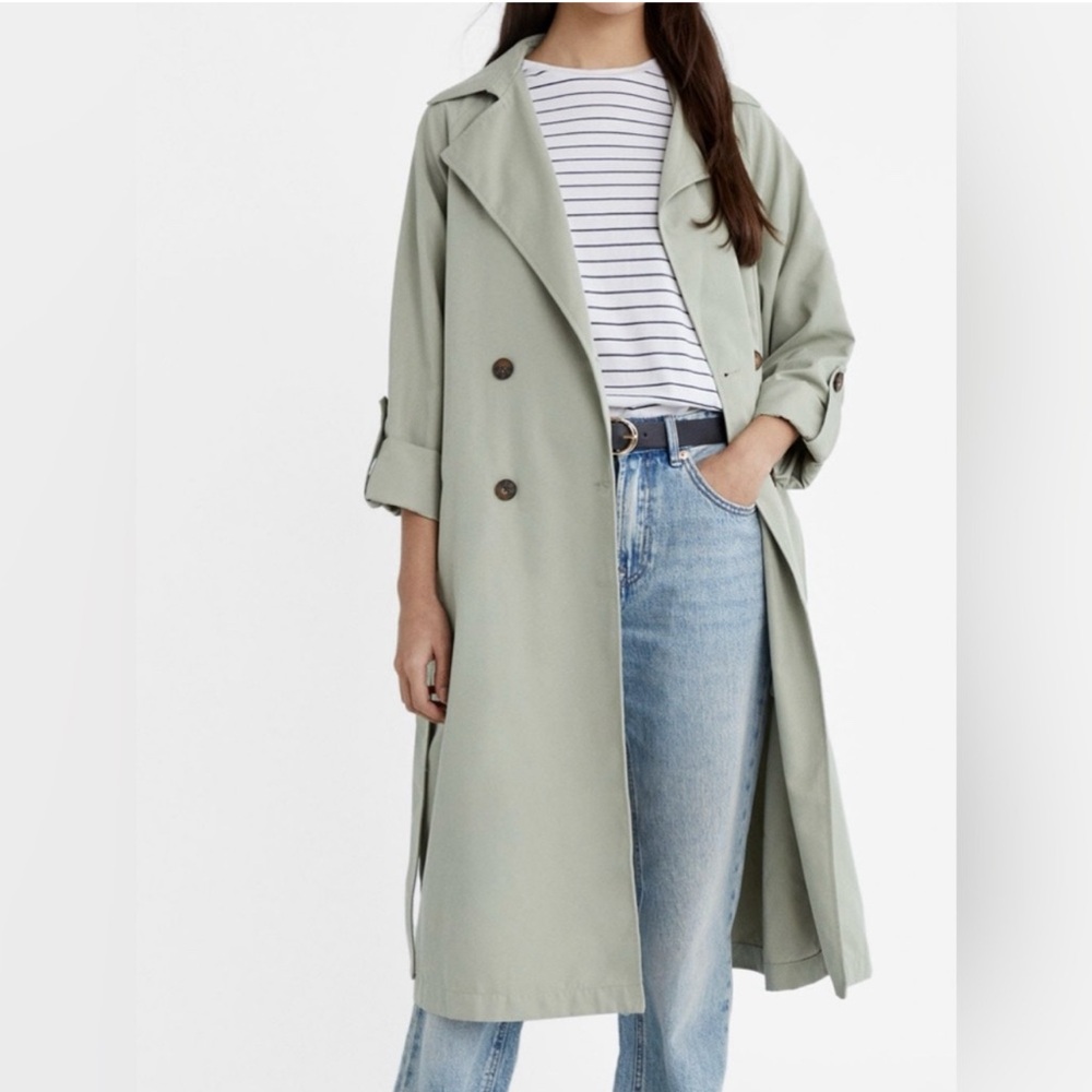Stradivarius Double-Breasted Trench Coat - Women Large